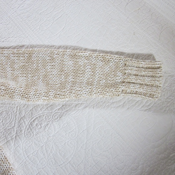 Soft Surroundings Sweater M White/Tan Marled - Picture 4 of 7